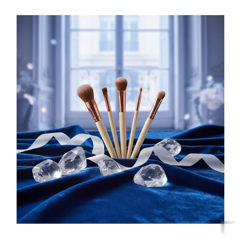 Assortment of makeup brushes for various applications