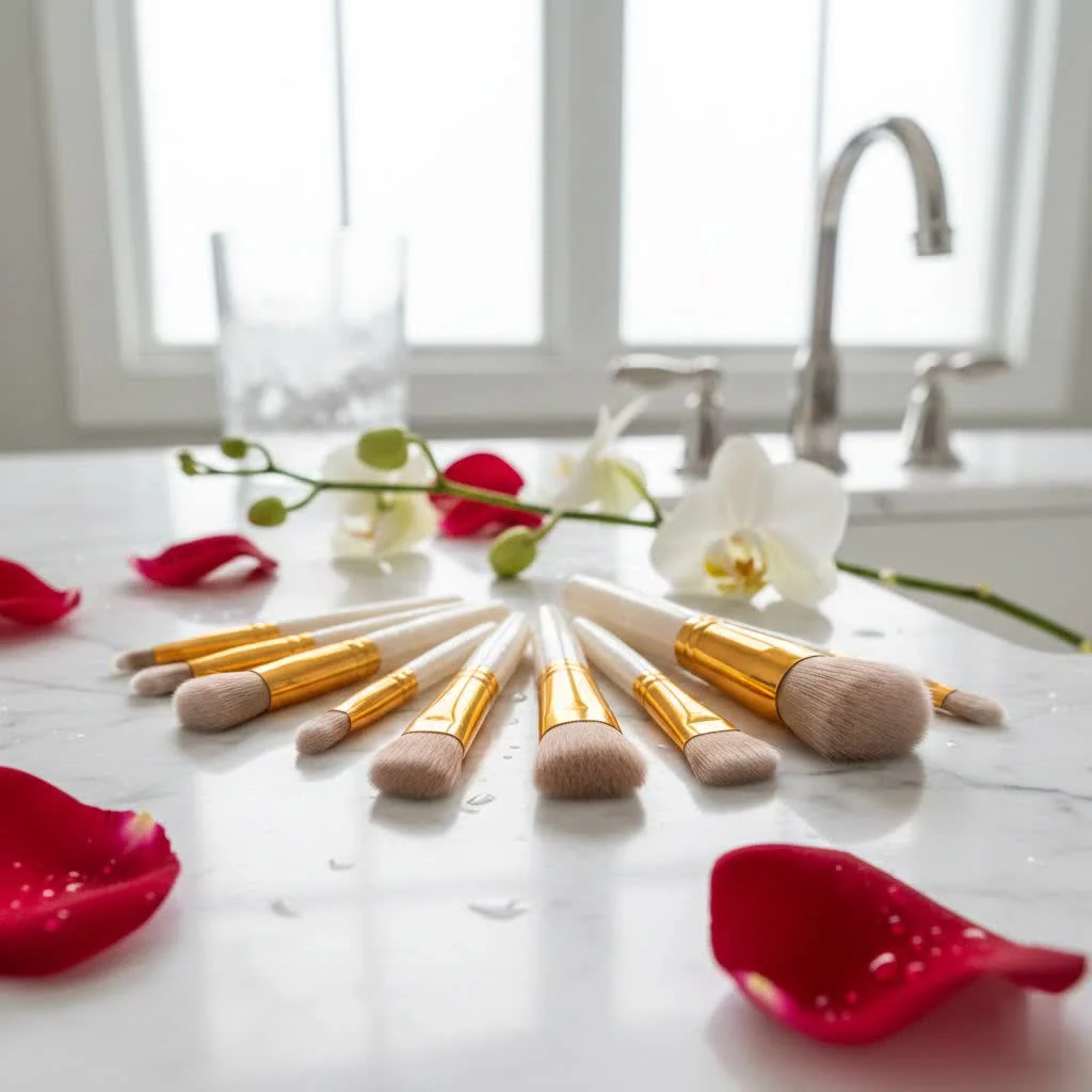 Seint makeup brushes for cream foundation and contour