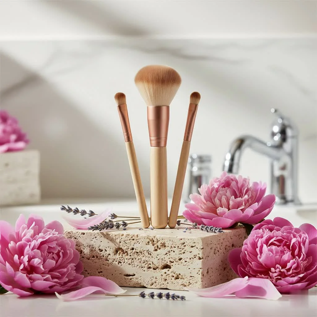 Assortment of high-quality budget makeup brushes